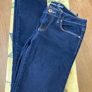 American Eagle Skinny Jeans Size 10 Dark Rinse